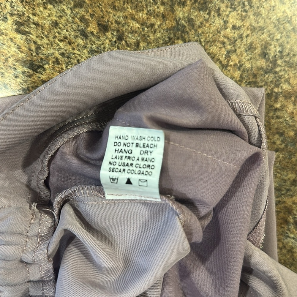 Papermoon Wide Leg Cargo Pants Lavender Side Pockets Womens Size Large - Picture 10 of 13